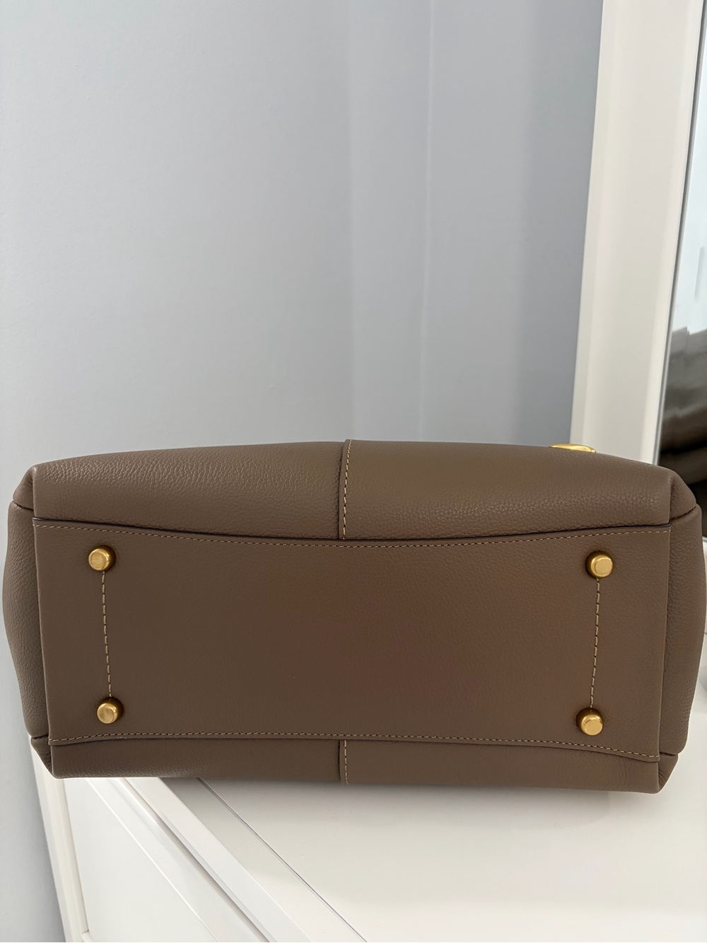 Coach Lana Shoulder Bag in Dark Stone - Picture 5 of 10